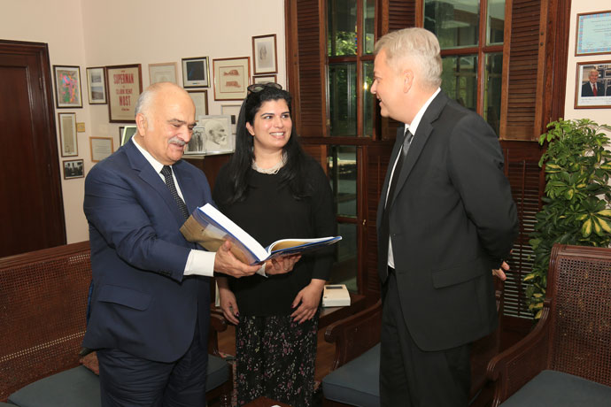 Prince El-Hassan bin Talal, Princess Sumaya bint El-Hassan, Professor Győző Vörös