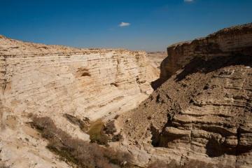 En Avdat - Panorama dalla grotta dell'eremita