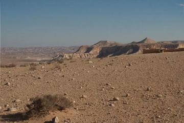 Valle di Zin - Panorama su Metzad Zin